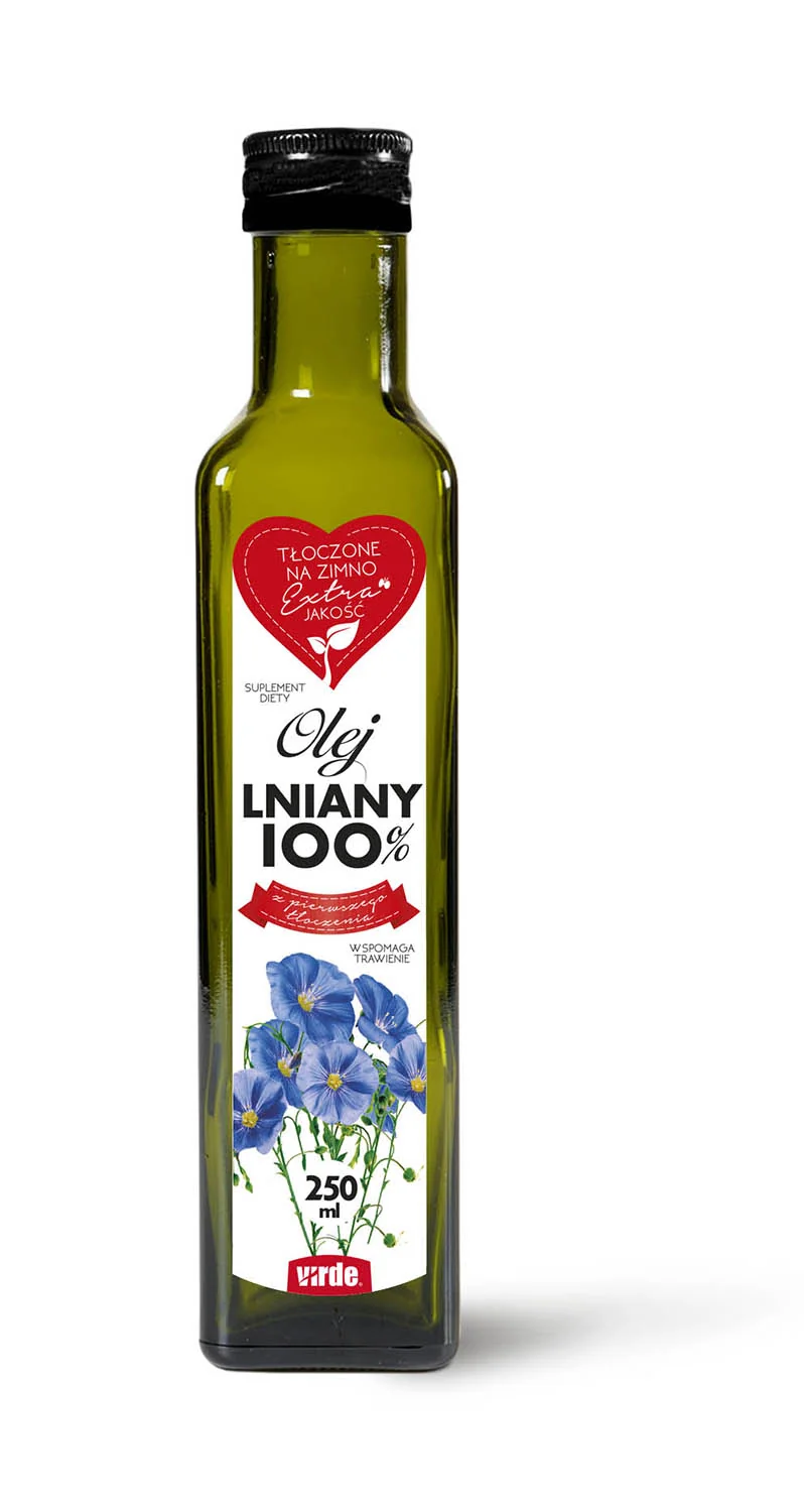 Virde olej lniany 100%, 250 ml