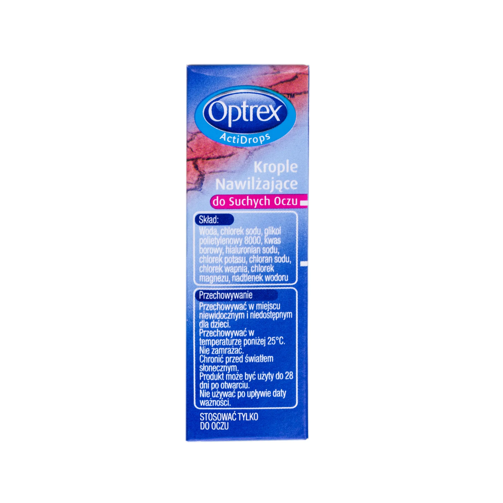 Optrex Actidrops, krople nawilżające do suchych oczu, 10 ml 