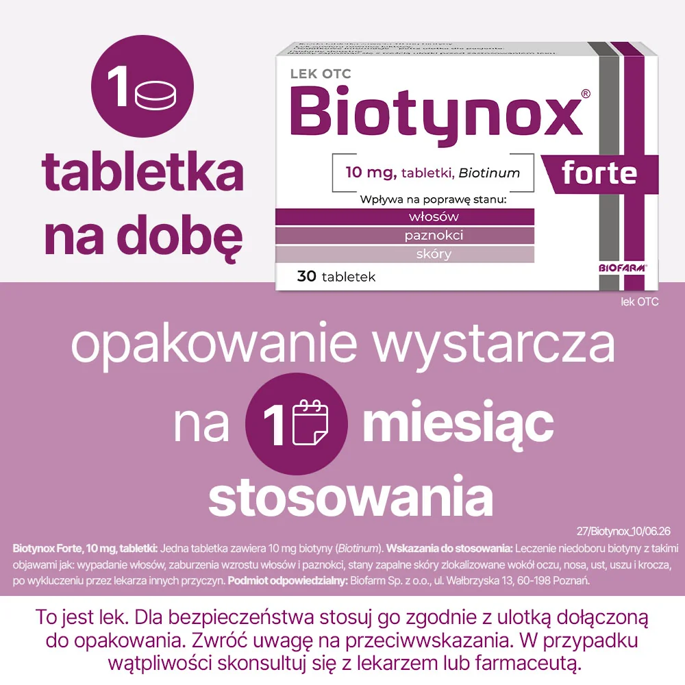 Biotynox Forte 10 mg, 30 tabletek