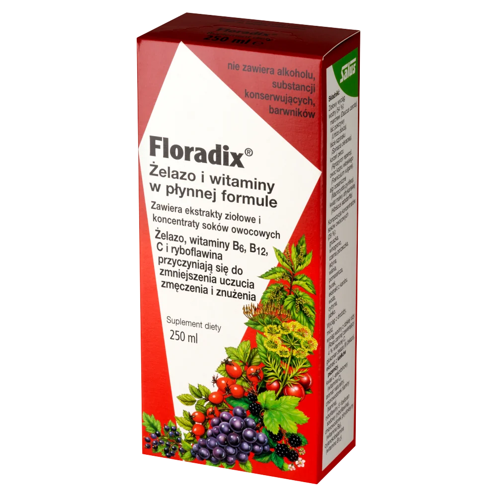Floradix żelazo i witaminy, płyn, 250 ml