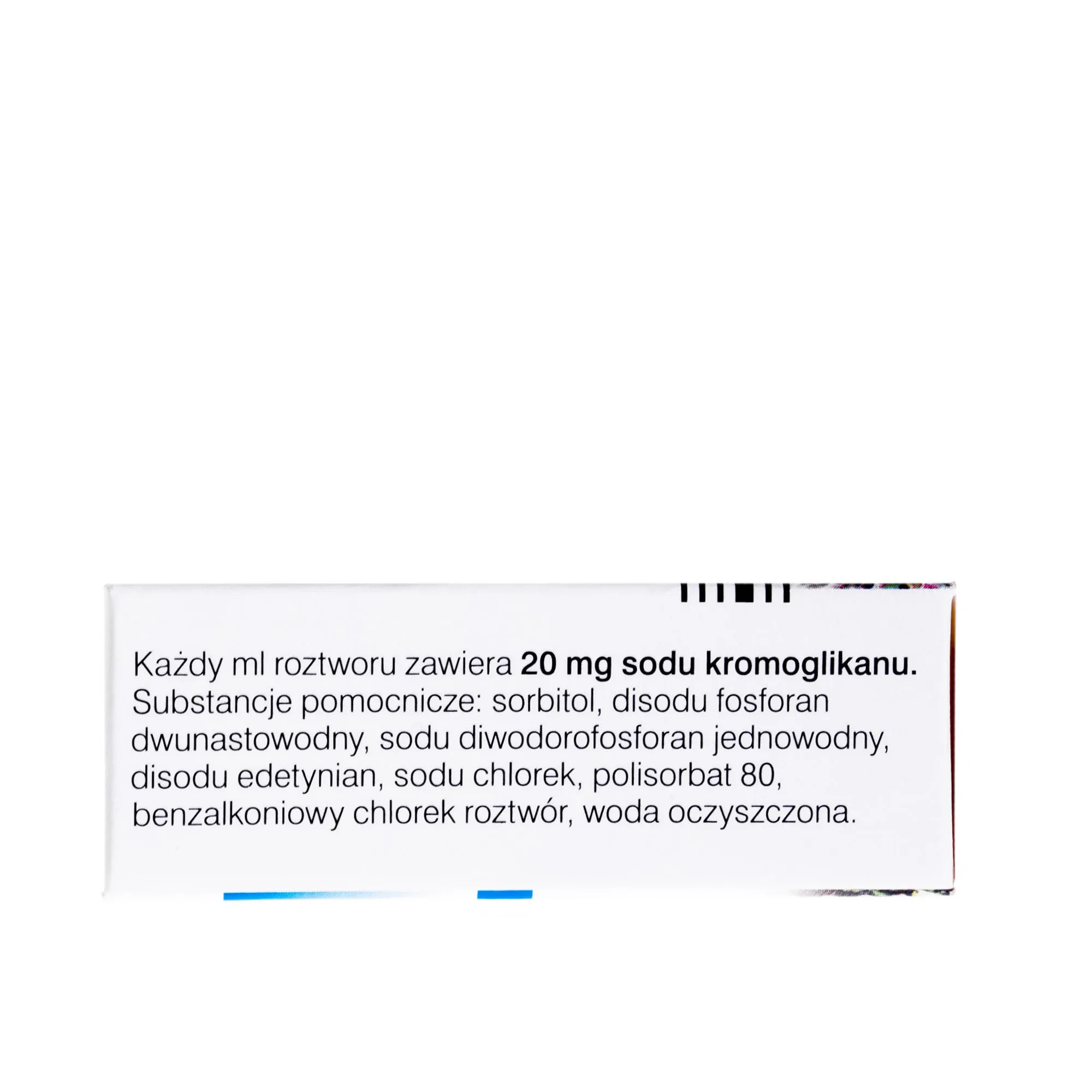 Polcrom 20 mg/ml - lek przeciwalergiczny w postaci kropli do oczu, 2 butelki po 5 ml 