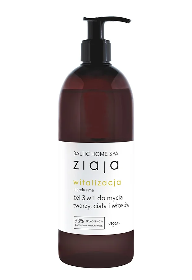Ziaja Baltic Home Spa Witalizacja żel 3 w 1 do mycia twarzy, ciała i włosów, 500 ml