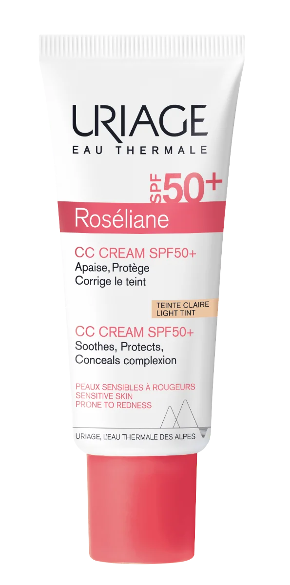 Uriage Roséliene krem CC do cery naczynkowej SPF 50+, 40 ml