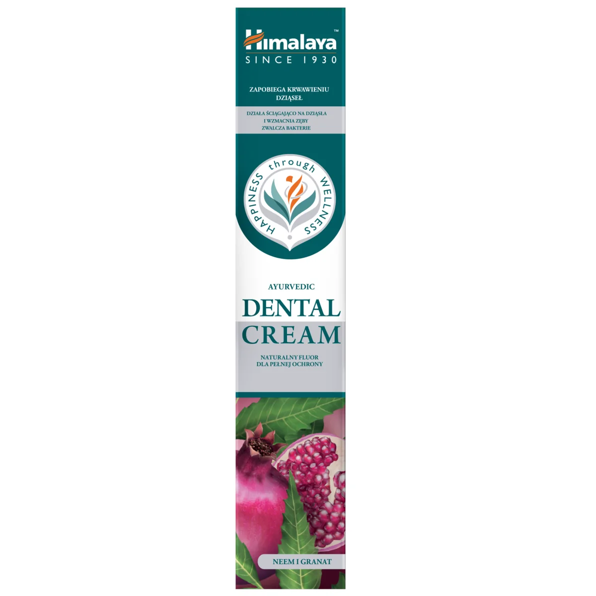 Himalaya Dental Cream ajurwedyjska pasta do zębów z neem i granatem, 100g