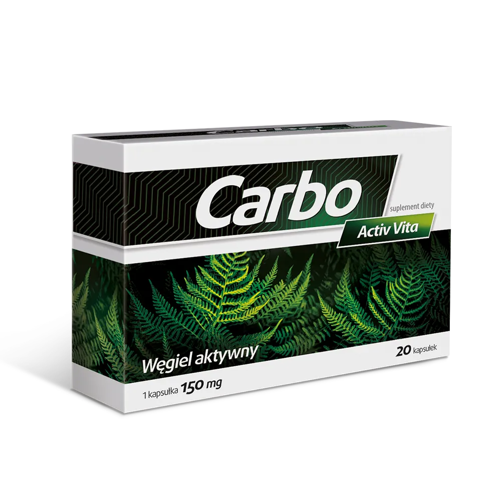 Carbo Activ Vita, suplement diety, 20 kapsułek