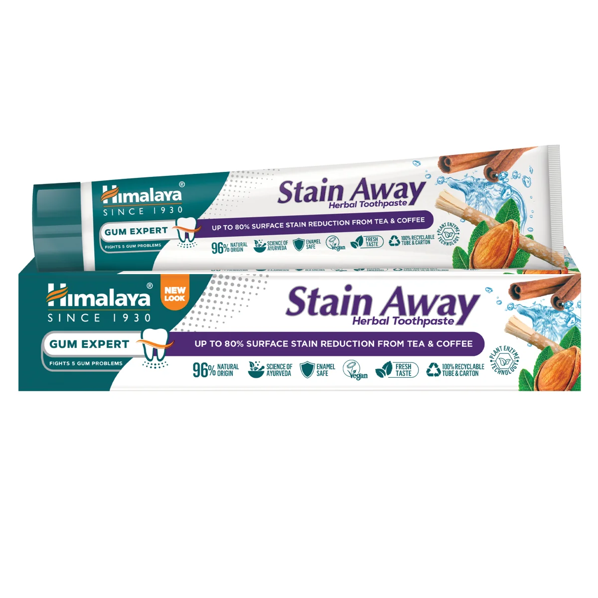 Himalaya Gum Expert ziołowa pasta przeciwdziałająca przebarwieniom zębów Stain Away, 75 ml