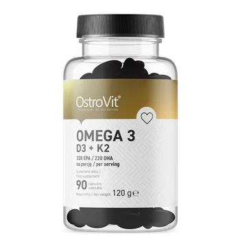 OSTROVIT, Omega 3 D3+K2, 90 kapsułek 