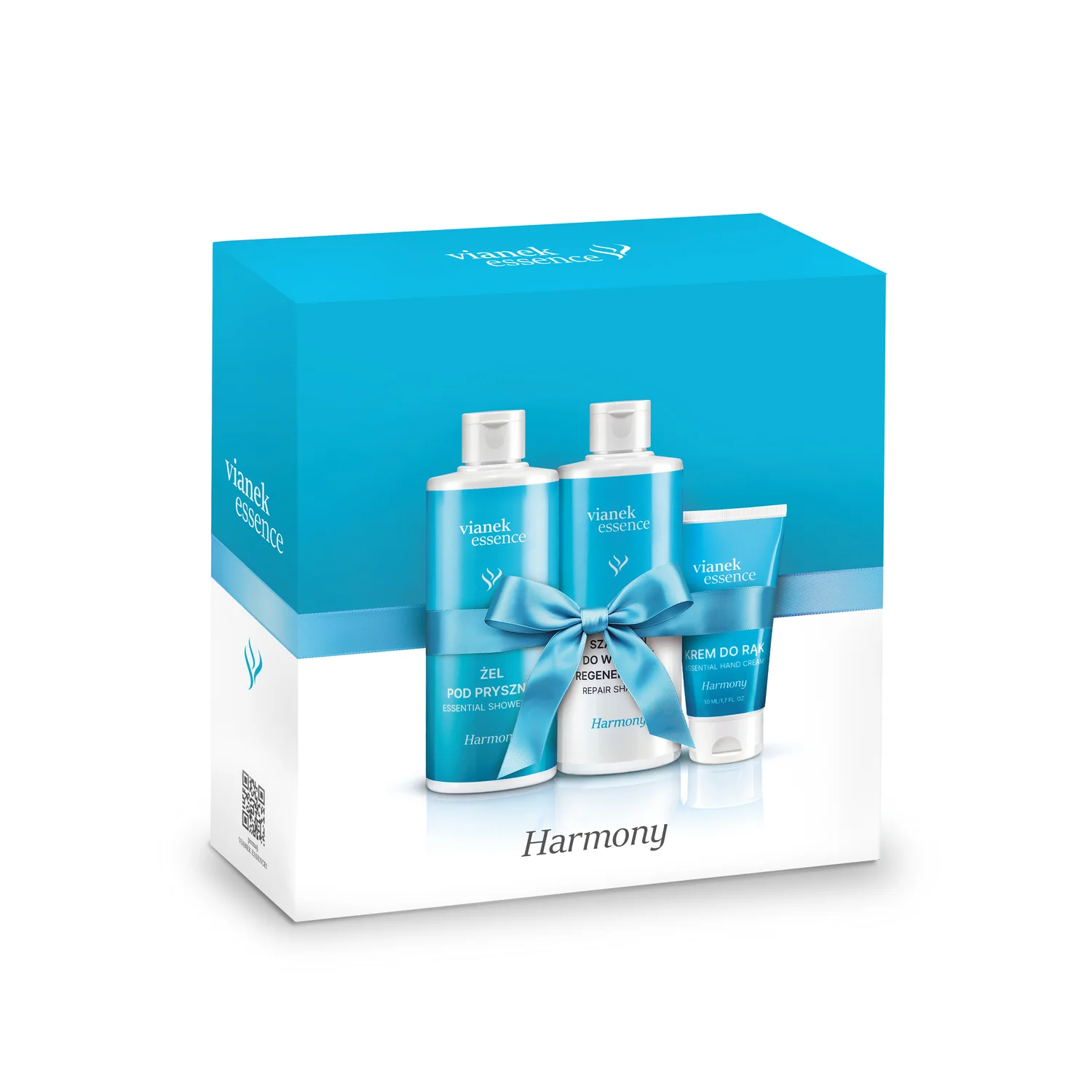 Vianek Essence Harmony Zestaw szampon, 300 ml + żel pod prysznic, 300 ml + krem do rąk, 50 ml
