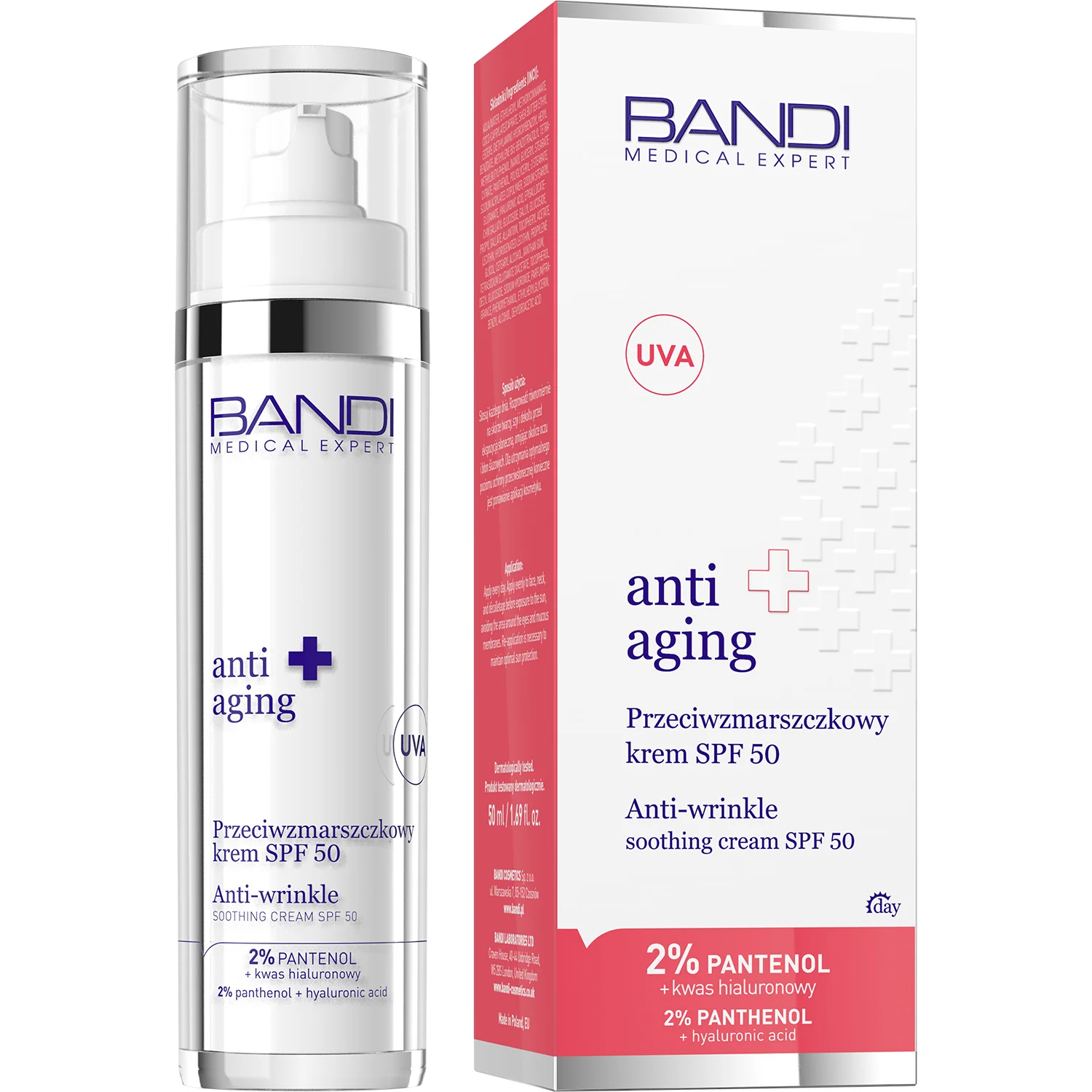 BANDI Medical Expert Anti-Aging przeciwstarzeniowy krem na dzień SPF 50, 50 ml