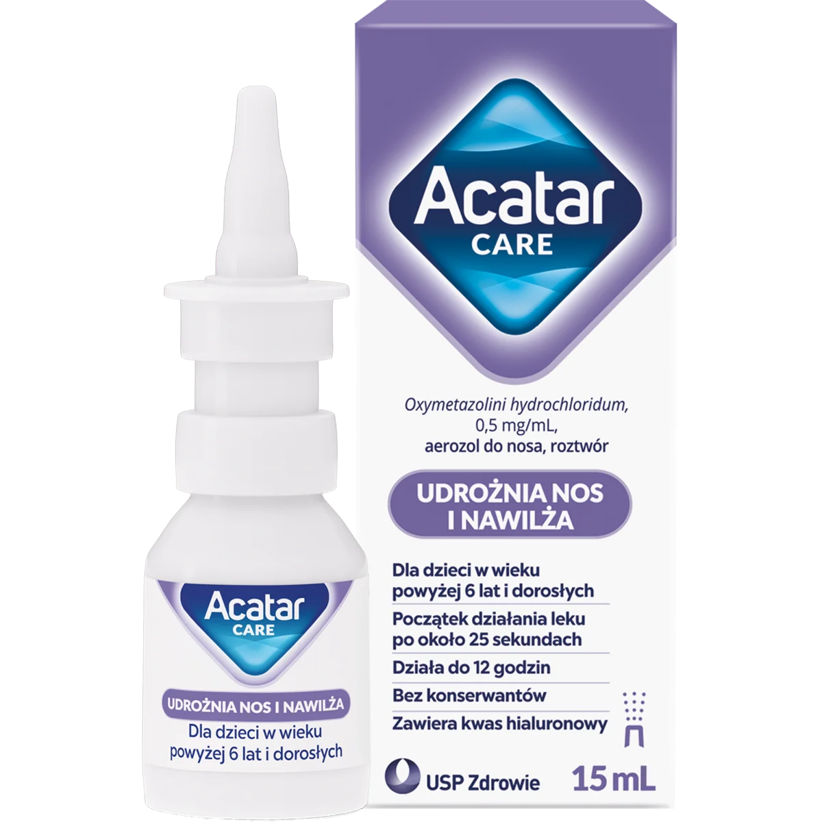 Acatar Care 0,5 mg/ml aerozol do nosa, roztwór, 15 ml