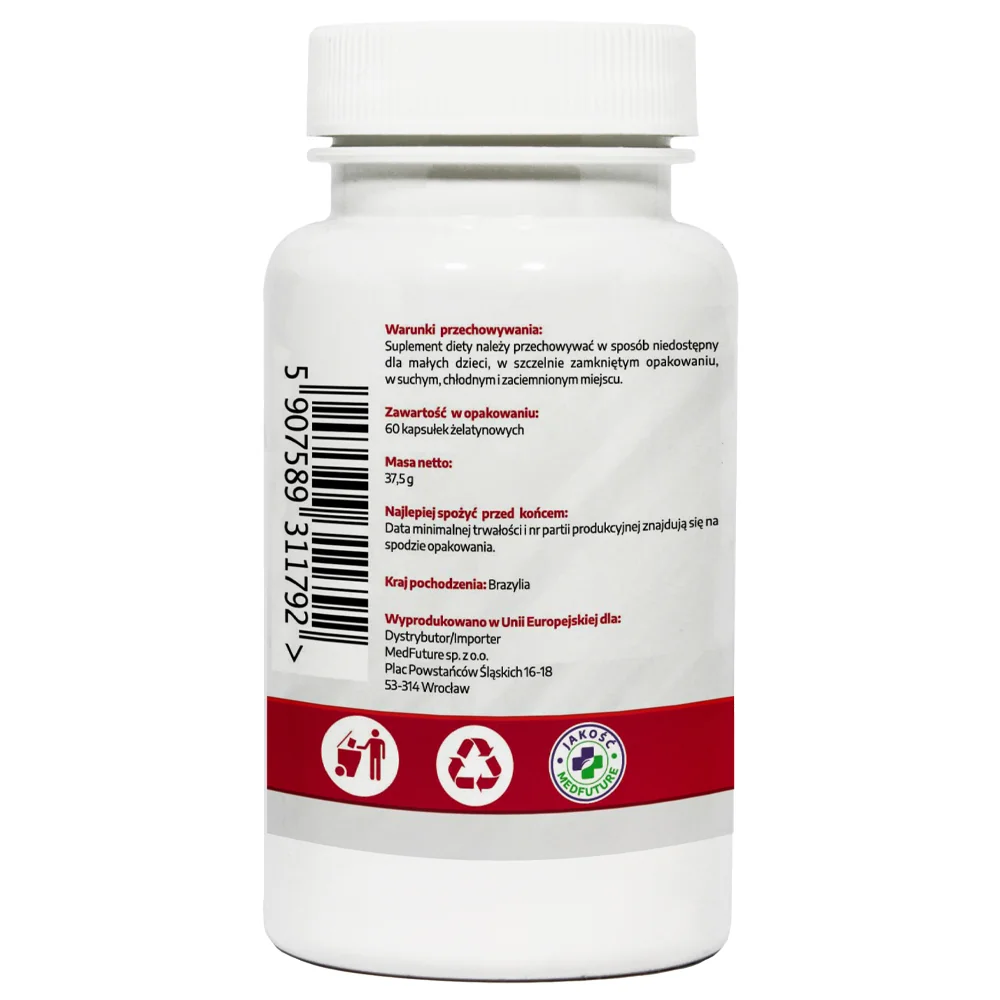 MedFuture Guarana Max 500 mg, 60 kapsułek