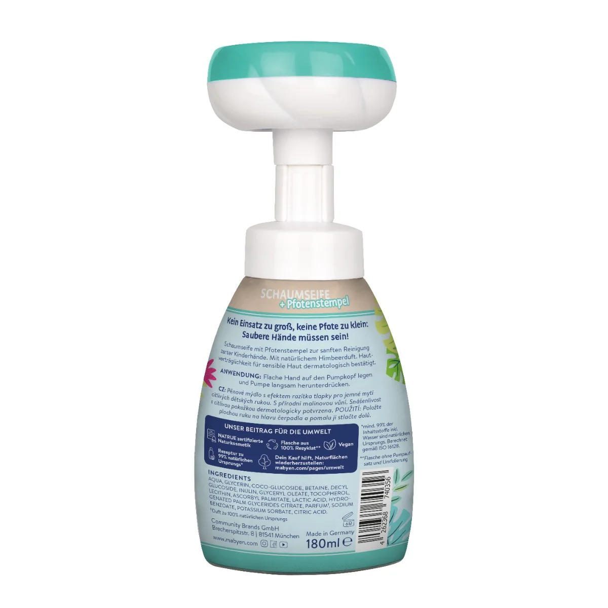 MABYEN Psi Patrol delikatne mydełko w płynie dla dzieci, 180 ml