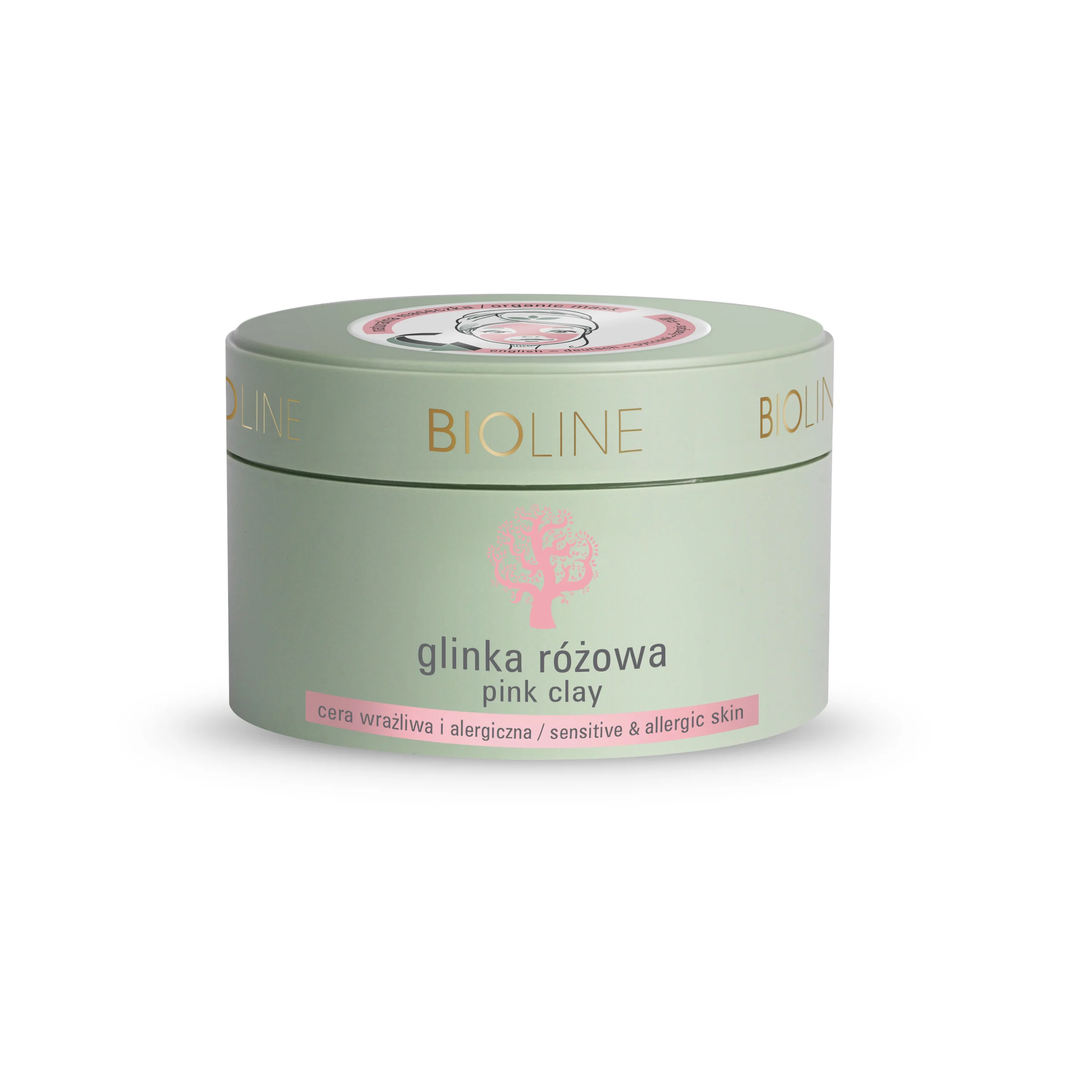 Bioline by JoAnn maseczka do twarzy glinka różowa, 200 ml
