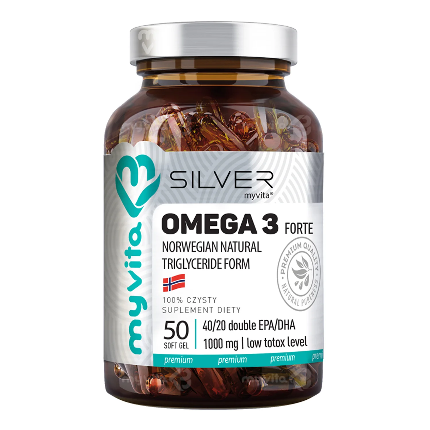 MyVita Silver Pure Omega 3 Forte 50 kapsułek
