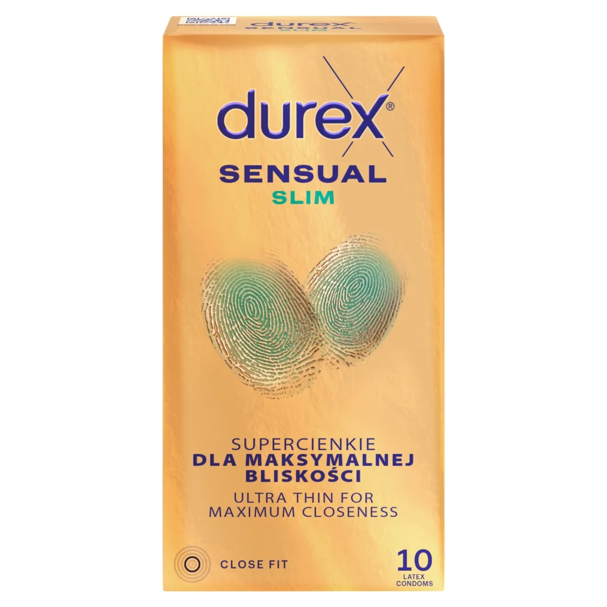 Durex Sensual Slim prezerwatywy super cienkie, 10 szt.