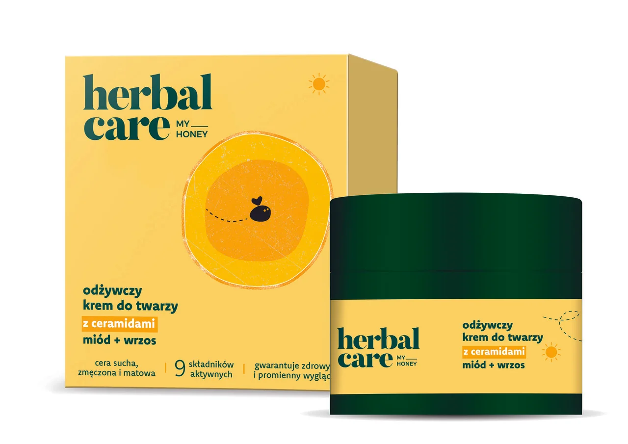 Herbal Care my honey odżywczy krem do twarzy z ceramidami: miód + wrzos, 50 ml