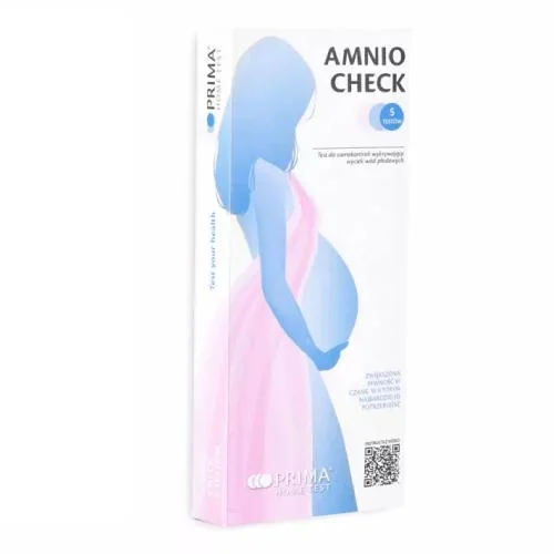 Prima Home Test Amnio Check test do samokontroli wykrywający wyciek wód płodowych, 5 szt.