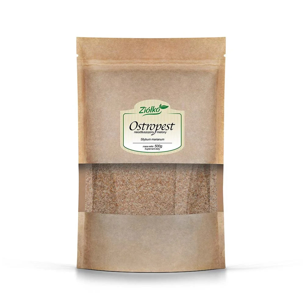 Ziółko ostropest mielony nieodtłuszczony, 500 g