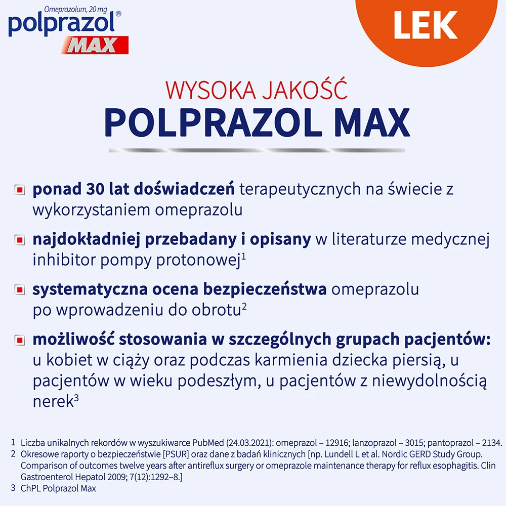 Polprazol Max 20 mg, 14 kapsułek