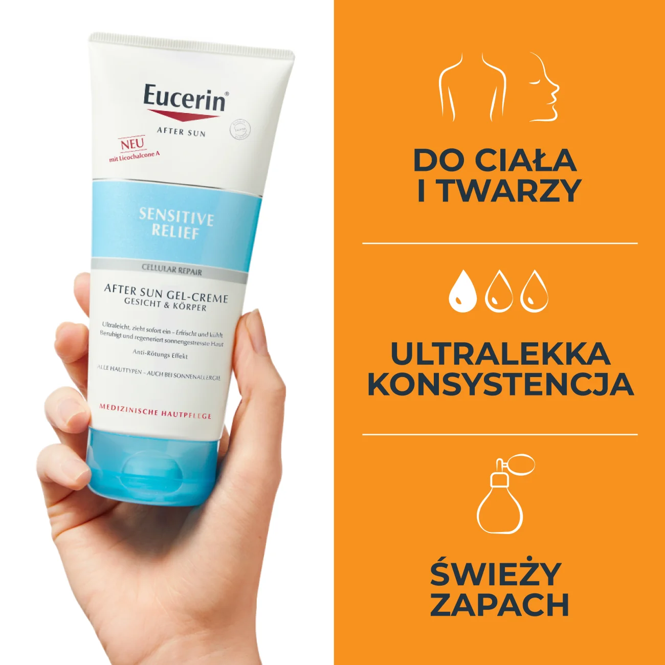 Eucerin After Sun łagodzący żel-krem po opalaniu, 200 ml