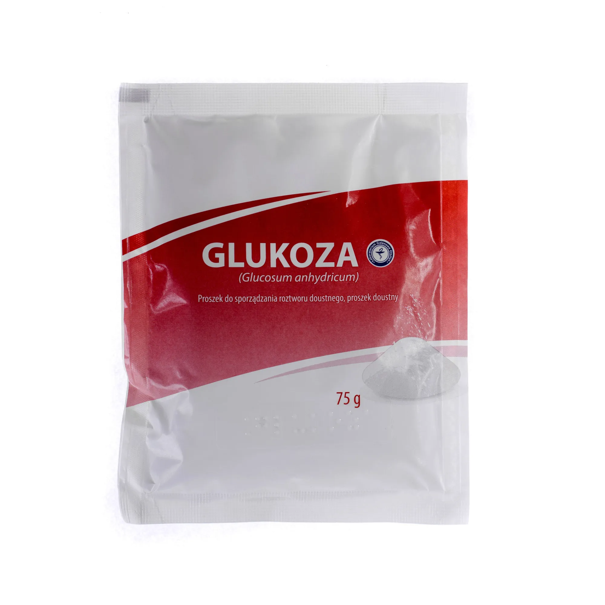 Glukoza proszek do sporządzania roztworu, proszek doustny, 75 g