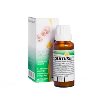 Espumisan lek przeciw wzdęciom Simeticonum 40 mg/ml, krople 30 ml 
