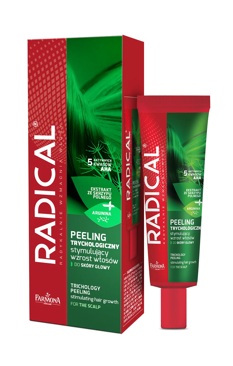 Radical peeling trychologiczny do skóry głowy stymulujący wzrost włosów, 75 ml