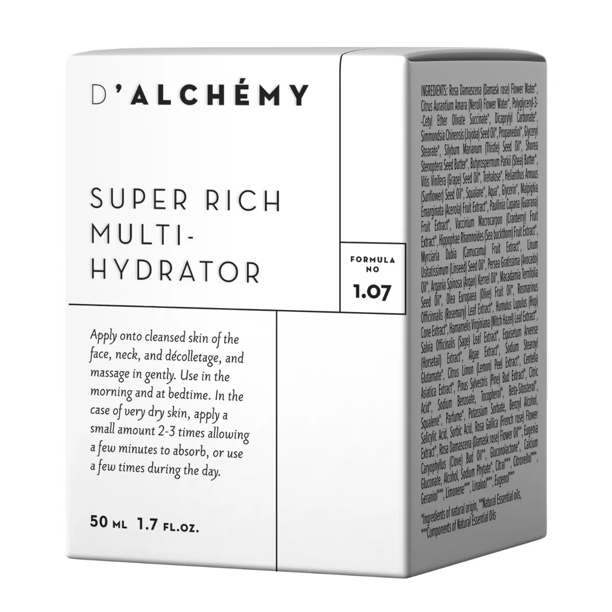D’Alchemy Super Rich Multi-Hydrator, bogaty krem do cery przewlekle suchej, 50 ml