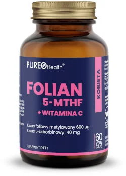 Pureo Health kwas foliowy 5-MTHF + witamina C Pureo Health kwas foliowy 5-MTHF + witamina C