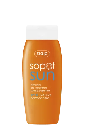 Ziaja Sopot Sun, eemulsja do opalania wodoodporna SPF 6, 150 ml