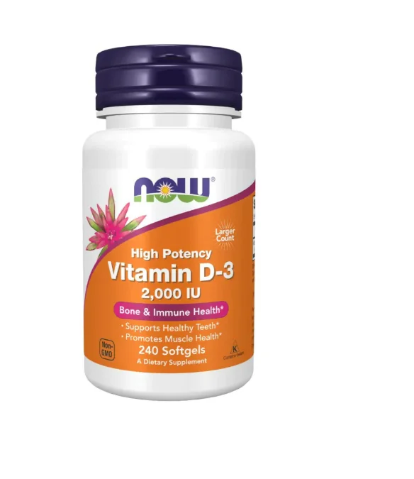 Now Foods Witamina D3 2000 j.m. 240 kapsułek