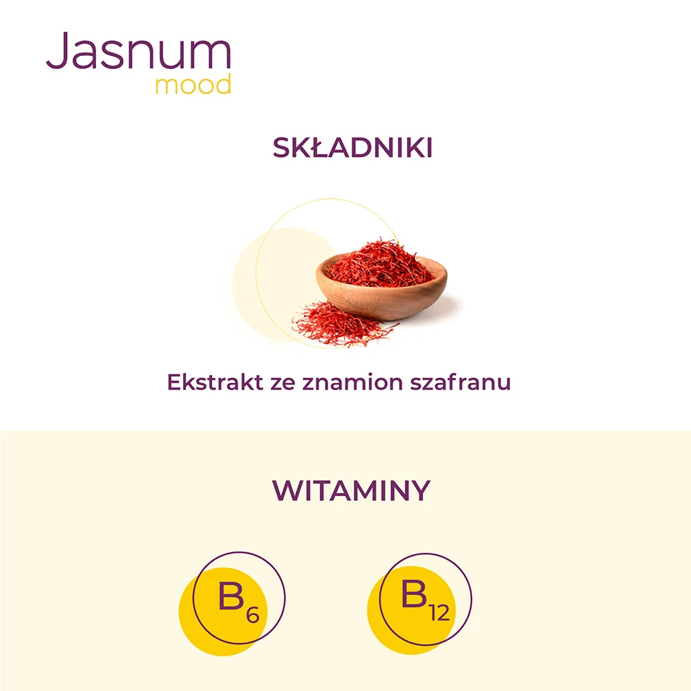 Jasnum Mood suplement diety, 30 kapsułek