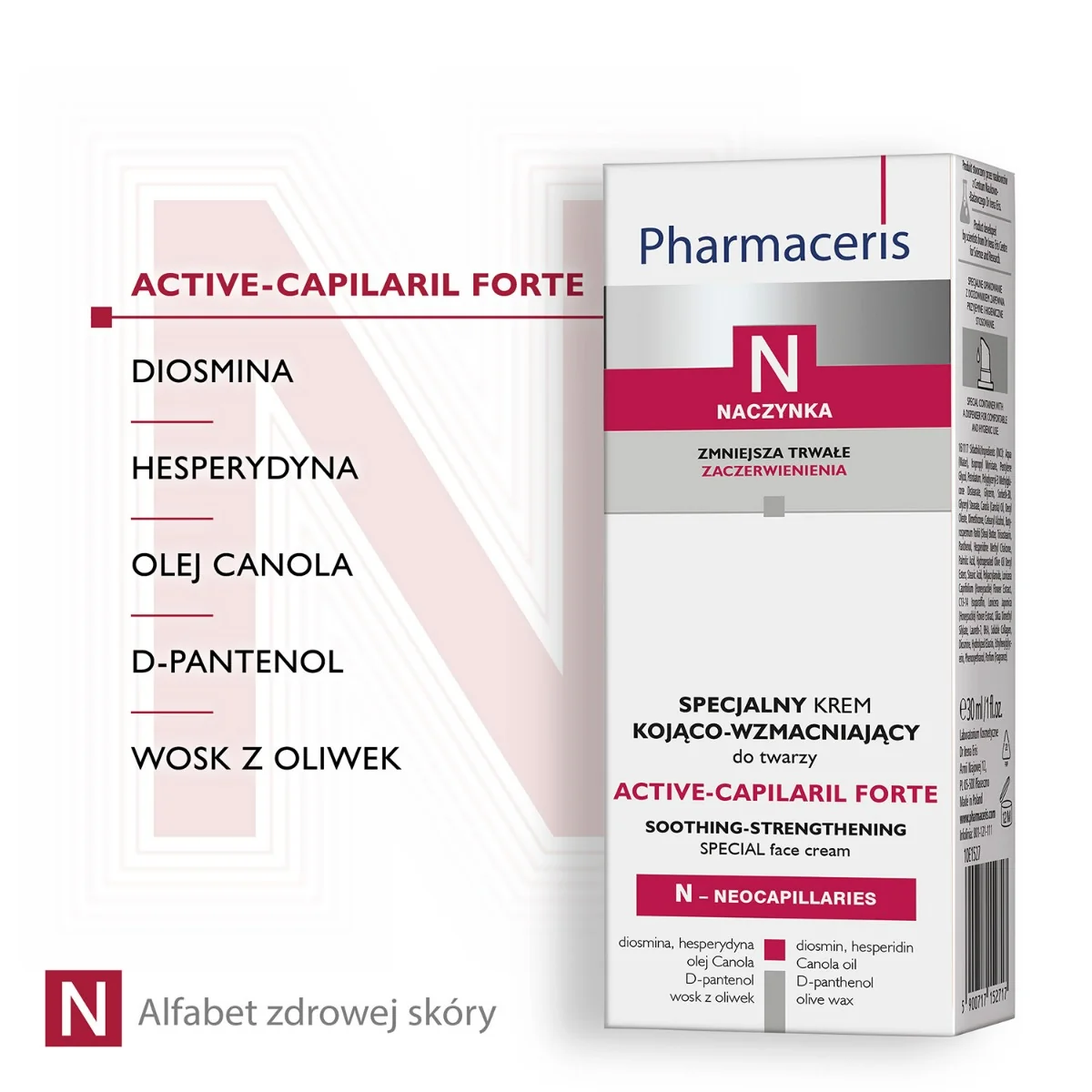 Pharmaceris N Active-Capilaril Forte specjalny krem kojąco-wzmacniający, 30 ml