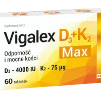 Vigalex D3 + K2 Max, suplement diety, 60 tabletek