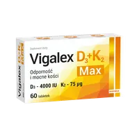 Vigalex D3 + K2 Max, suplement diety, 60 tabletek