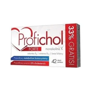 Profichol Forte, suplement diety, 42 tabletki