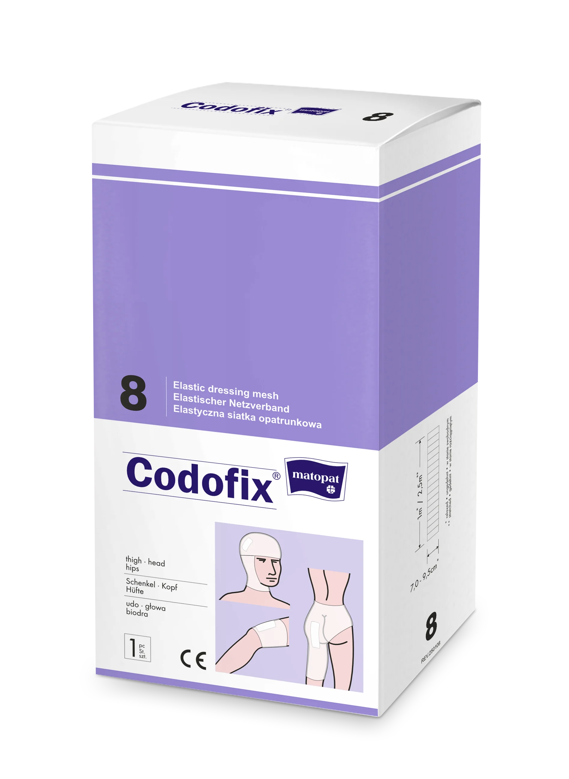 Matopat Codofix® elastyczna siatka opatrunkowa 8x1 m