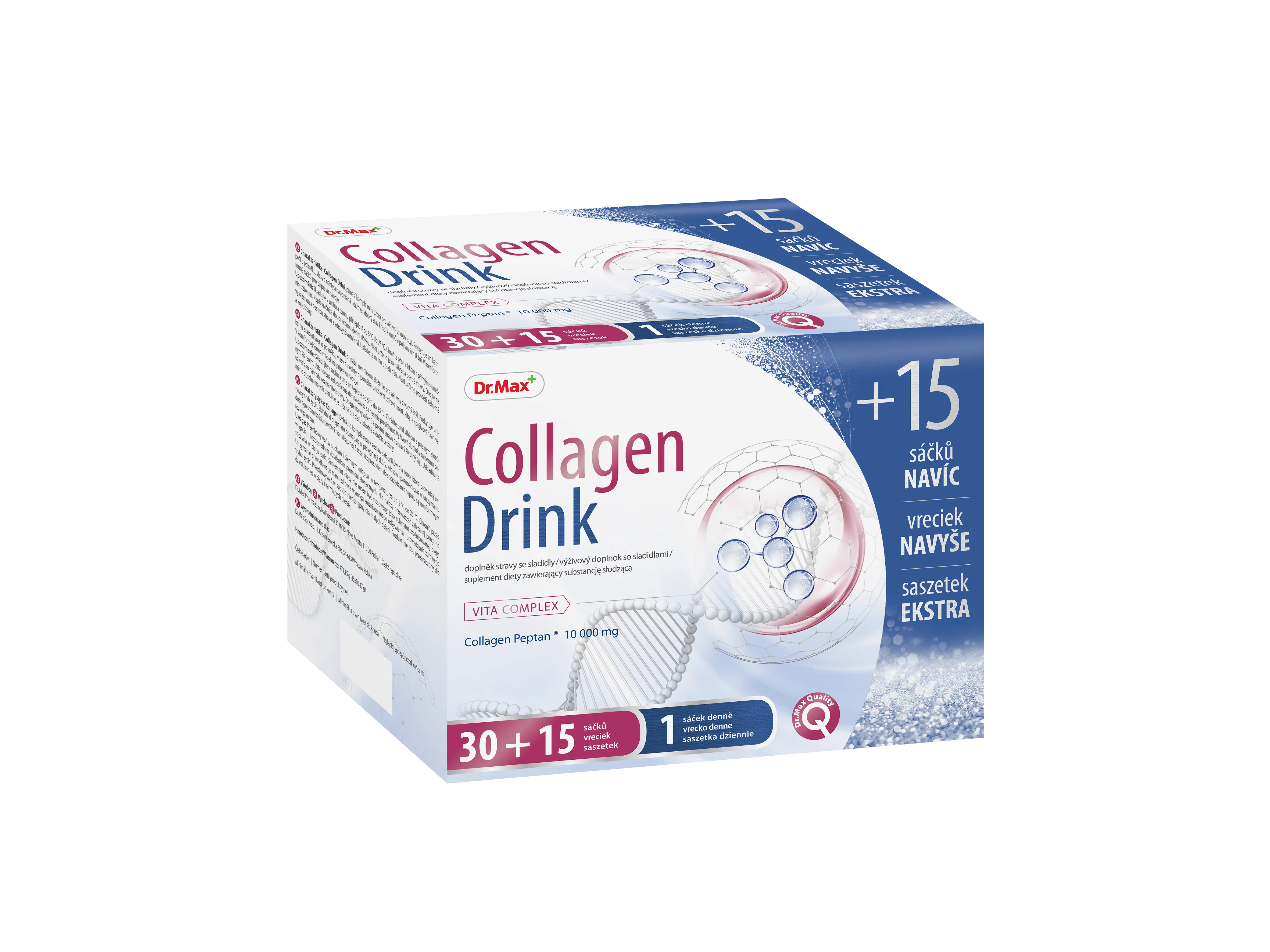 Collagen Drink Dr.Max, suplement diety, 30 + 15 saszetek