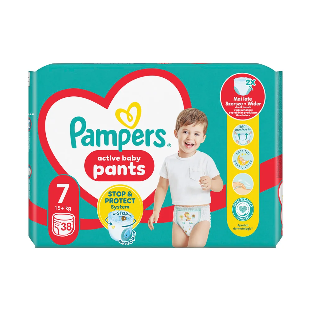 Pampers Pants 7 pieluchomajtki, 38 szt.