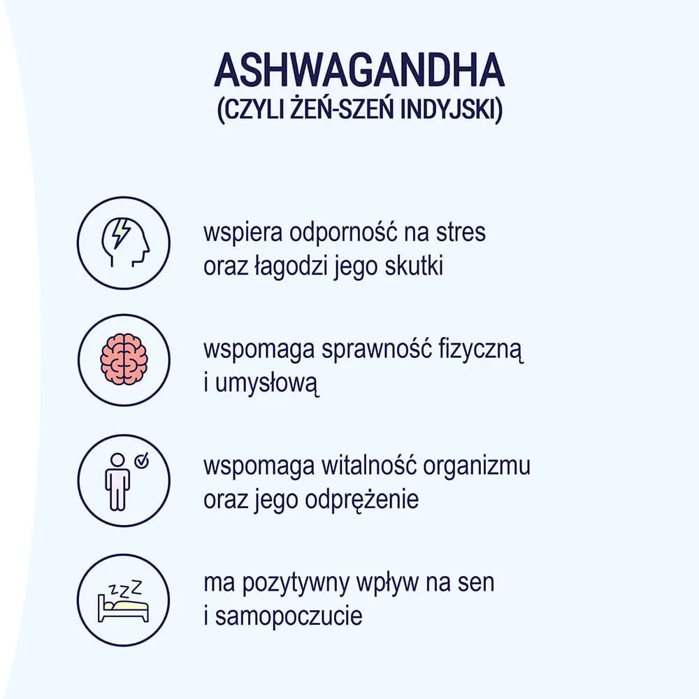 Naturell Ashwagandha 60 tabletek