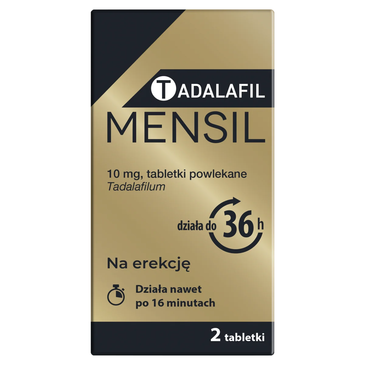 Tadalafil Mensil 10 mg 2 tabletki powlekane