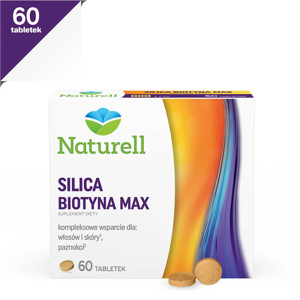 Naturell Silica Biotyna Max suplement diety, 60 tabletek