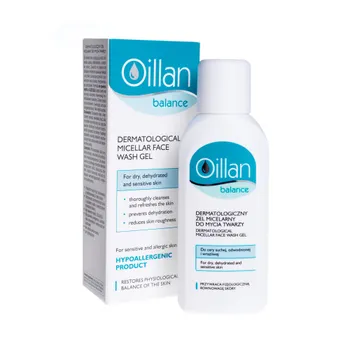 Oillan balance, dermatologiczny żel micelarny do mycia twarzy, 150 ml 