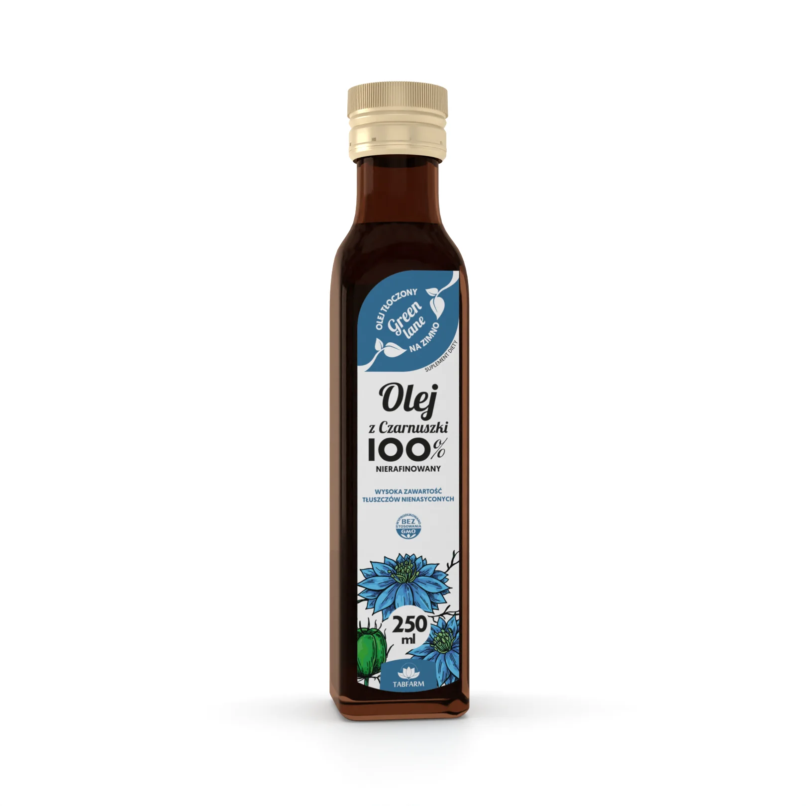 Virde olej z czarnuszki 100%, 250 ml