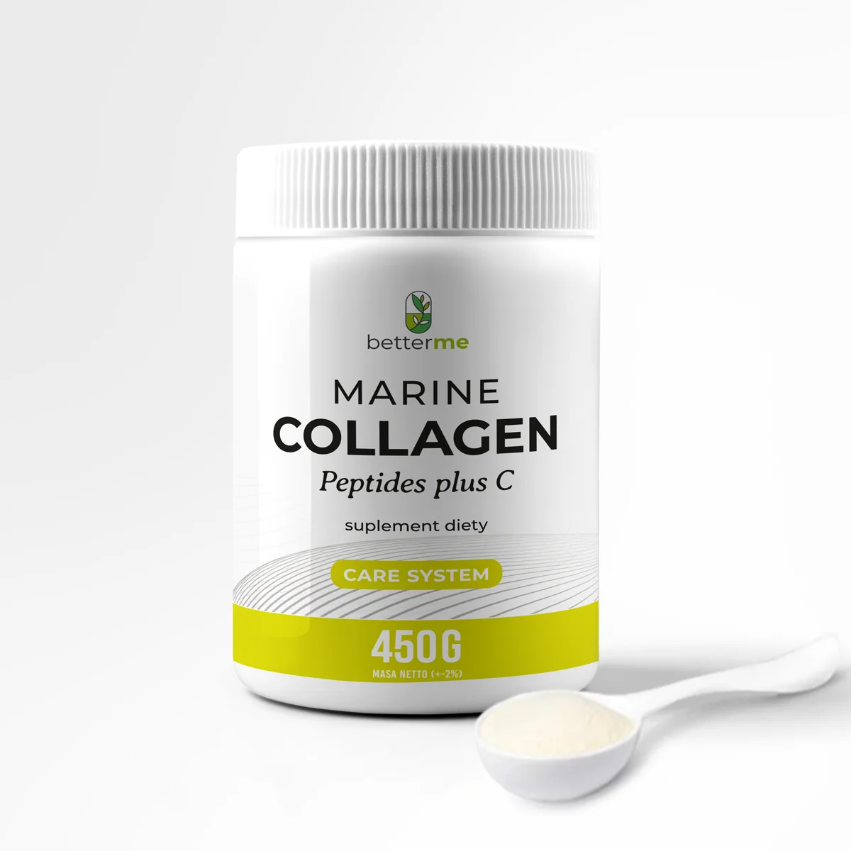 BetterMe Marine Collagen Peptides Plus C proszek, 450 g