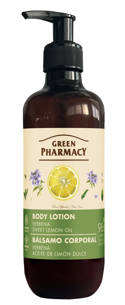 Green Pharmacy balsam do ciała, Werbena i Olejek ze słodkiej cytryny, 400 ml