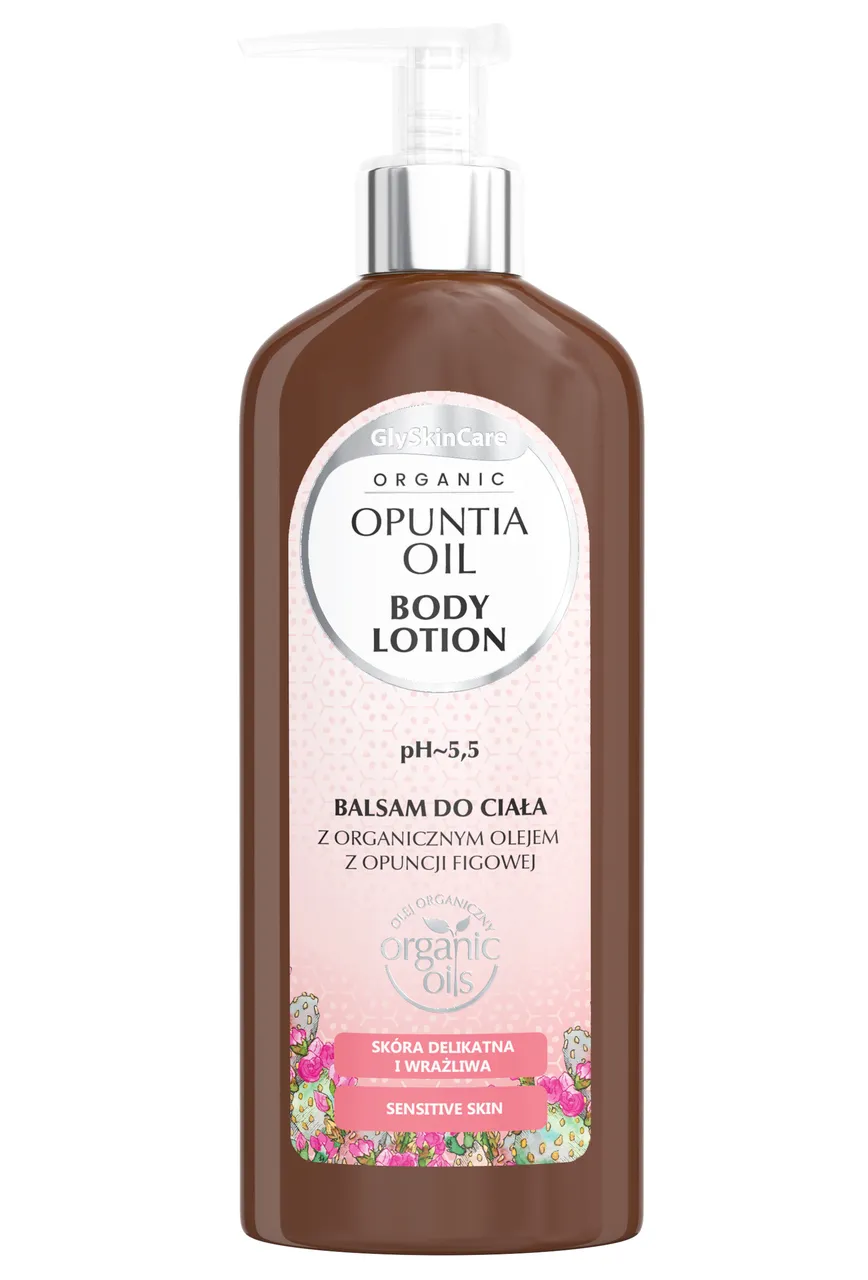 Equalan GlySkinCare Organic Opuntia Oil, balsam do ciała z organicznym olejem z opuncji figowej, 250 ml
