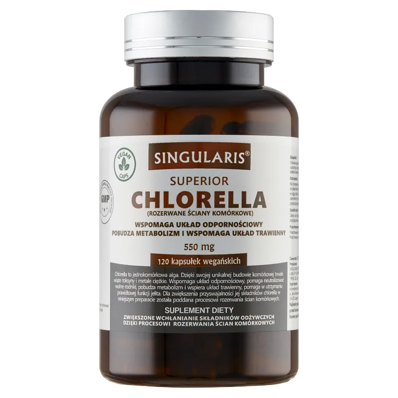 Singularis Chlorella, suplement diety, 120 kapsułek