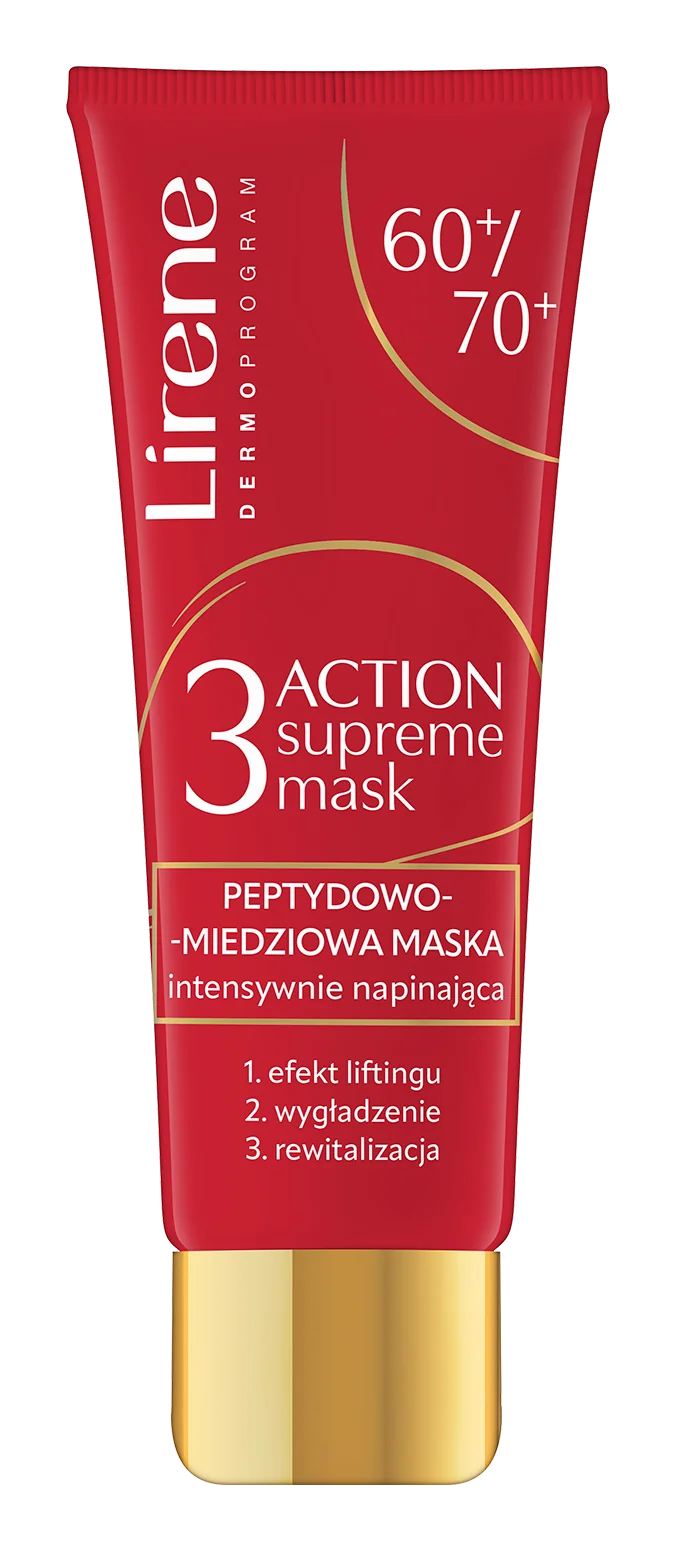 Lirene peptydowo-miedziowa maska intensywnie napinająca 60/70+, 50 ml