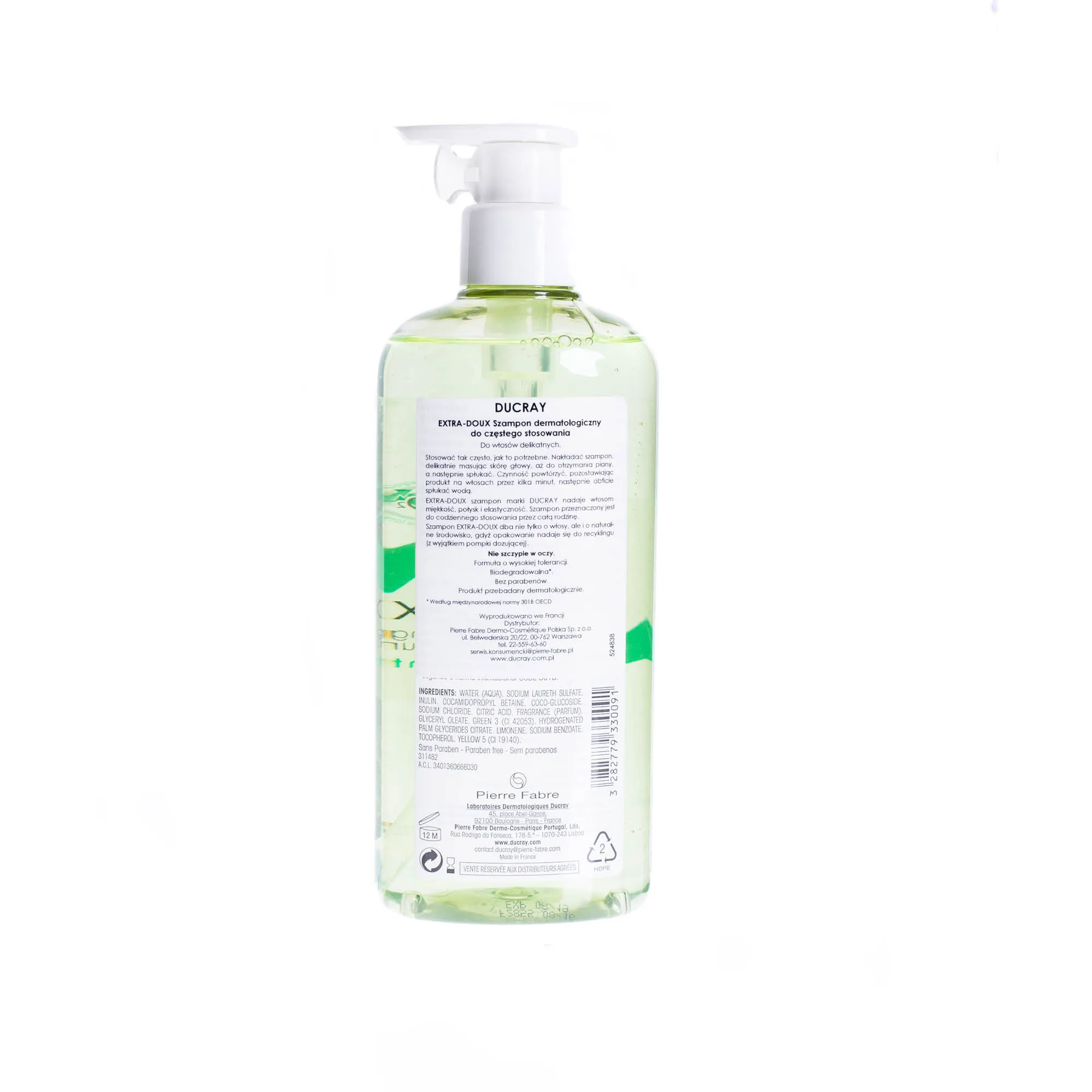 Ducray Extra-Doux, szampon dermatologiczny do częstego stosowania, 400 ml 